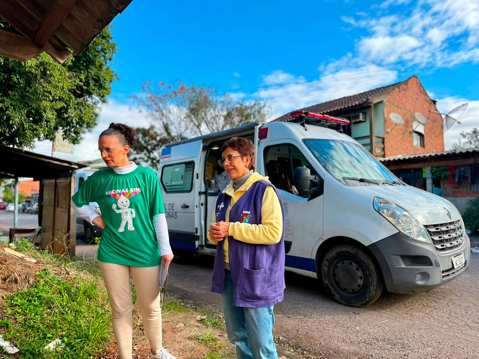 Caravana da Vacinação leva imunização à comunidade e aplica 80 doses no bairro Santos Dumont