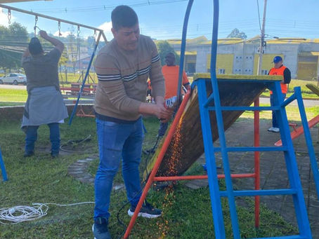 São Leopoldo: ação da Semurb faz reformas e revitalizações em várias praças do município