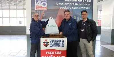 Trensurb inicia campanha do agasalho. São Leopoldo tem ponto de coleta