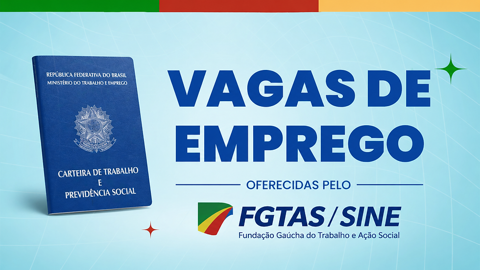 Agências Sine oferecem 4,8 mil vagas de emprego no RS; mais de 1 mil são para a Região Metropolitana