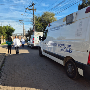 Caravana de Vacinação leva imunização aos moradores do bairro Santos Dumont neste sábado