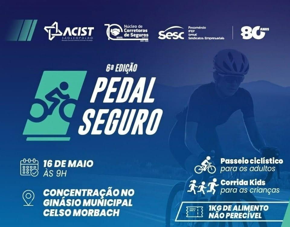 6ª edição do Pedal Seguro acontece neste sábado (16) 