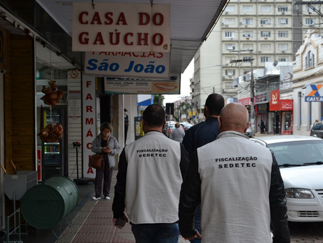 Força-tarefa fiscaliza uso de máscaras em estabelecimentos de São Leopoldo