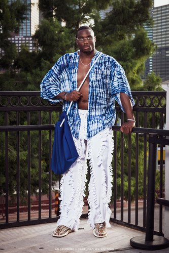 Signature Vertical Fringe Pants (White) | Five Eleven Collecti