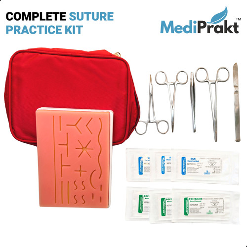 COMPLETE SUTURE PRACTICE KIT| MediPrakt