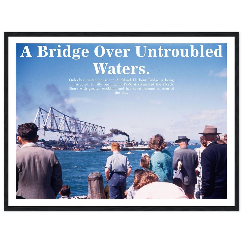 The Harbour Bridge From Northcote Wharf, 1957