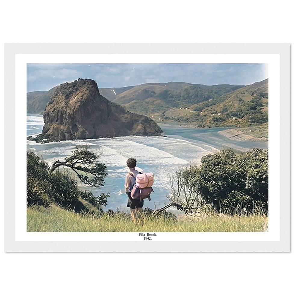 Thumbnail: Piha Beach, 1942.