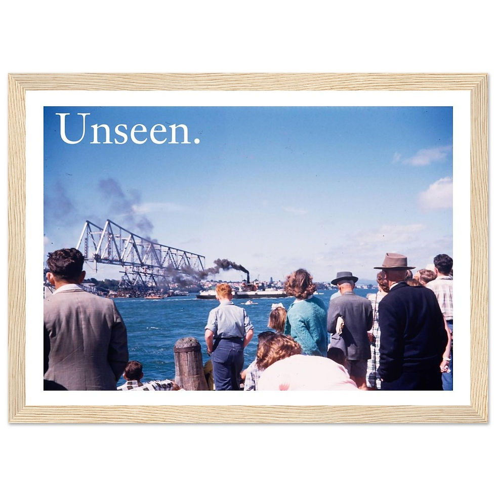 Thumbnail: The Harbour Bridge From Northcote Wharf, 1957