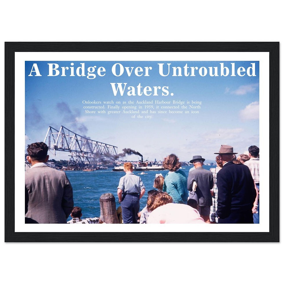 Thumbnail: The Harbour Bridge From Northcote Wharf, 1957