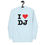 Thumbnail: I Heart DJ Hoodie (black letters)