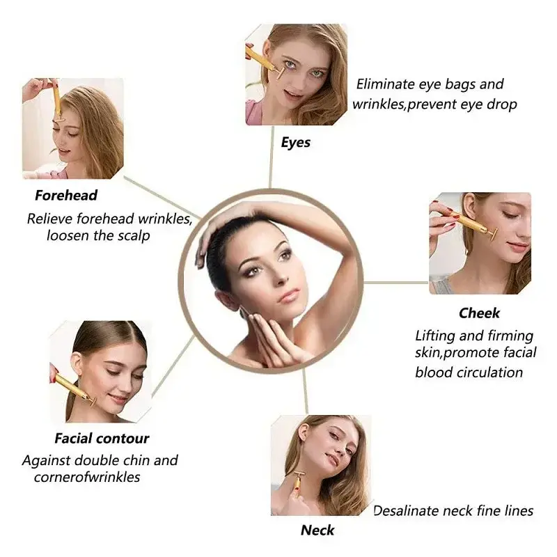 Miniatura: Massageador Facial Vibratório para Efeito Lifting