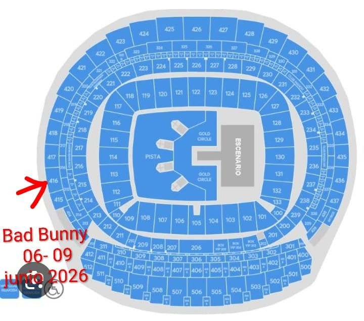 mapa Bad Bunny en Madrid