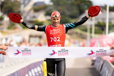 Arrivée du SwimRun dans le cadre du Triathlon de Dinard
