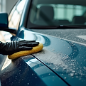 Vehicle receiving a deep clean