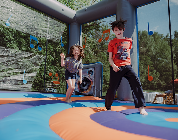 Kids in Bounce House