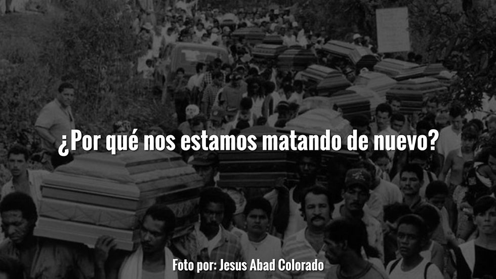¿Por qué nos estamos matando de nuevo?