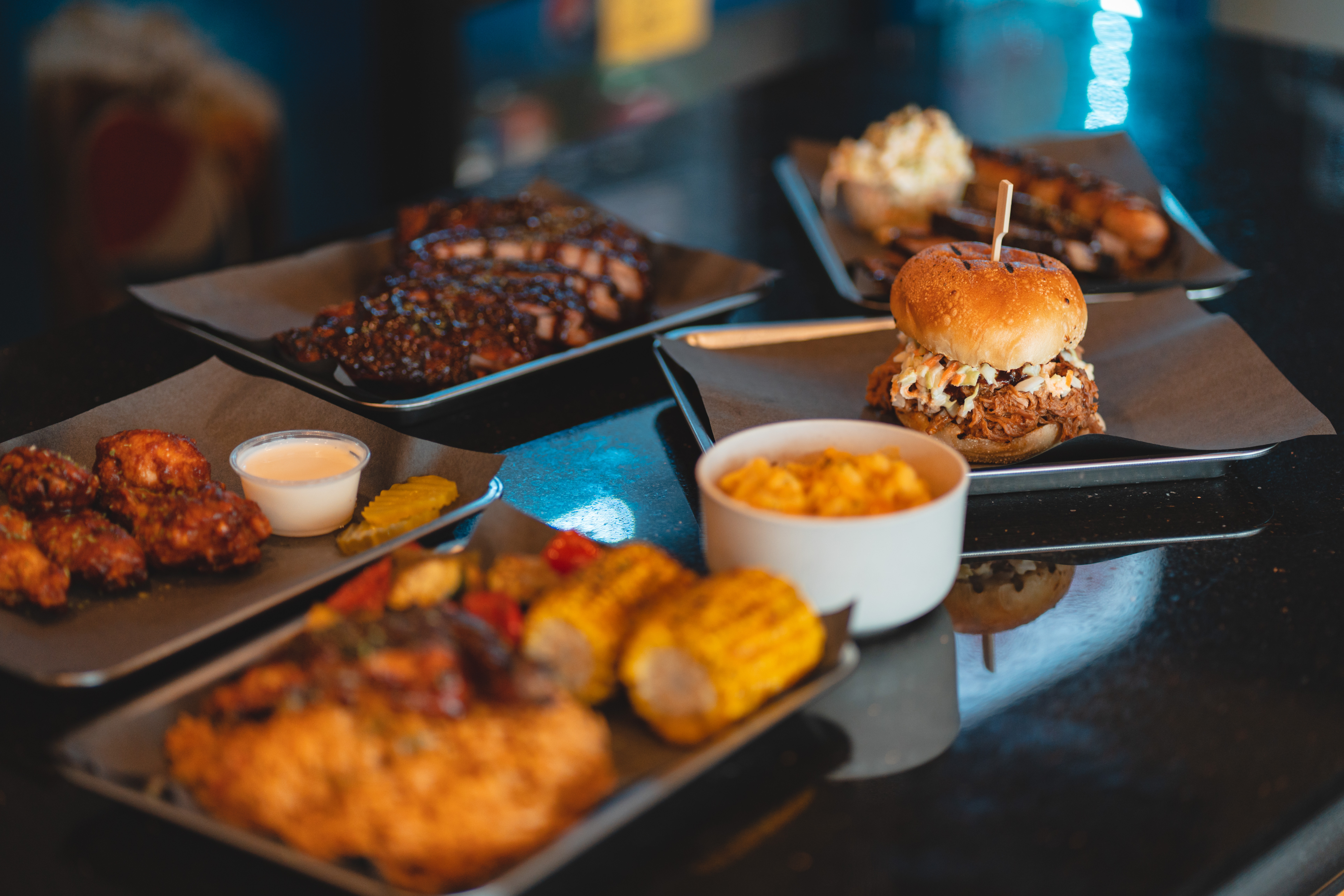 Arranged Food and Objects