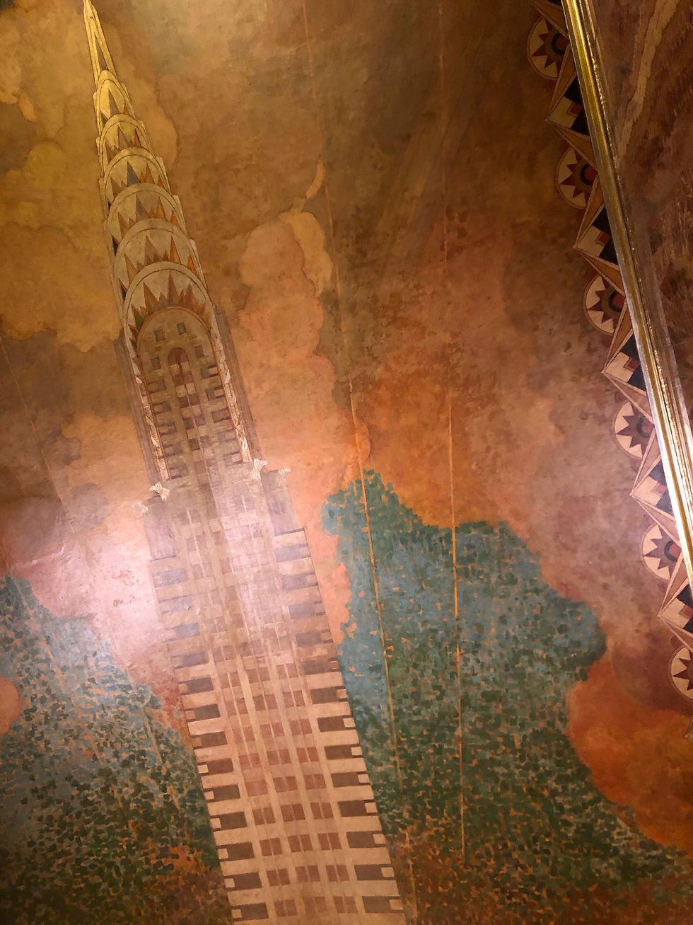 ceiling in lobby