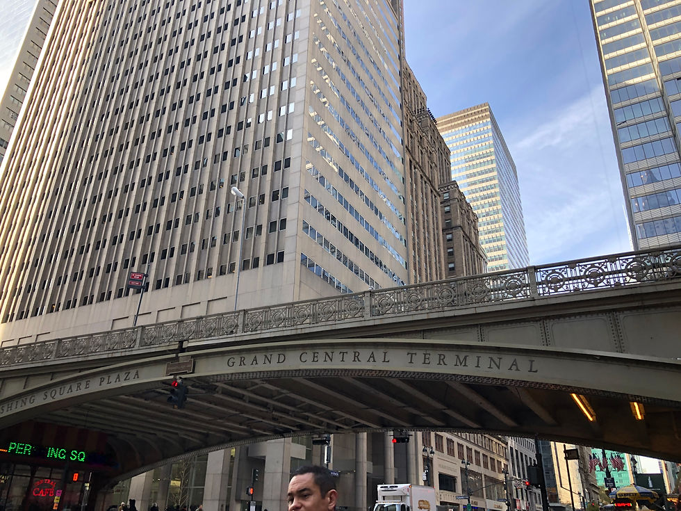 overpass outside Grand Central
