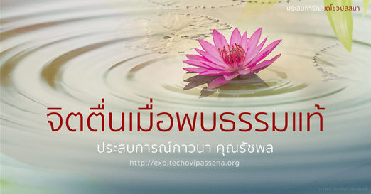 จิตตื่นเมื่อพบธรรมแท้