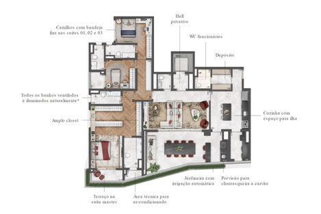 Planta-do-Decorado-de-203m²-com-4-Suites-do-Le-Six-Paraiso-Residencial-da-Lavvi