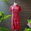 Thumbnail: Radiance Rubies Floral Lace Cheongsam Dress