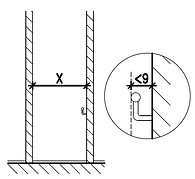 בליטה מעקה מאחז יד ידית רוחב