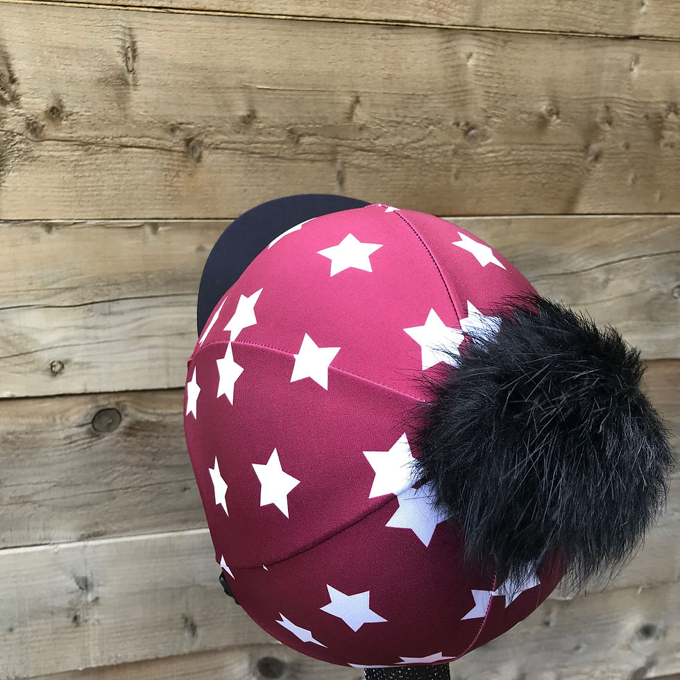 Thumbnail: Burgundy stars black peak 