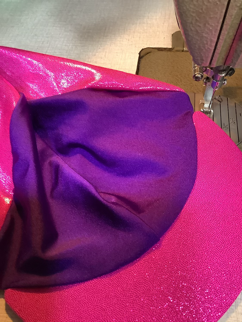 Thumbnail: Purple and pink sparkling silk 