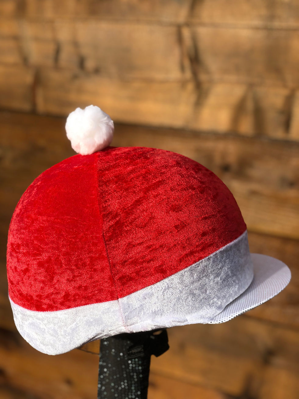 Thumbnail: Red velvet Christmas hat 