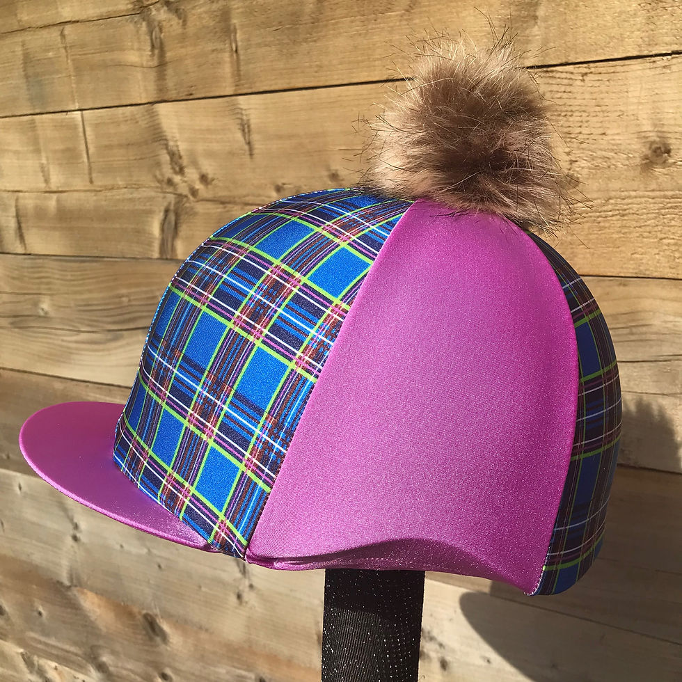 Thumbnail: Blue Tartan rhode sides and peak 