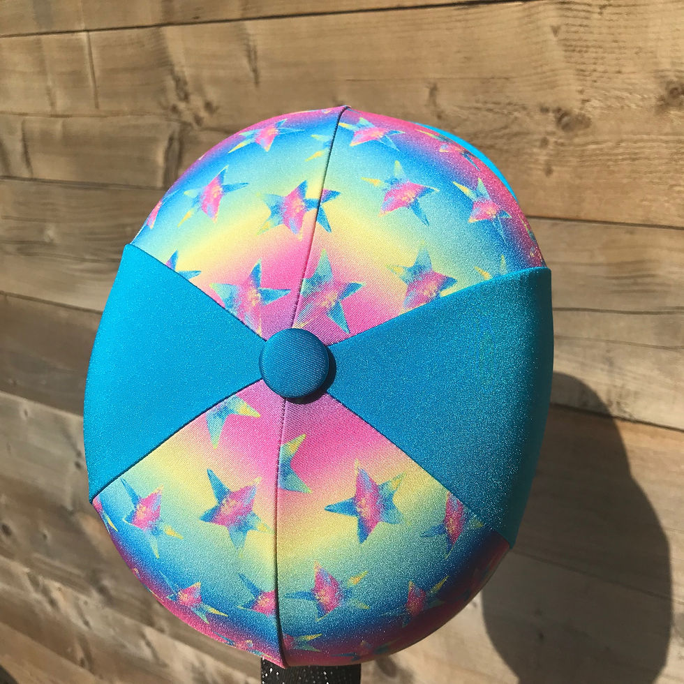 Thumbnail: Omber rainbow stars turquoise blue or hot pink 