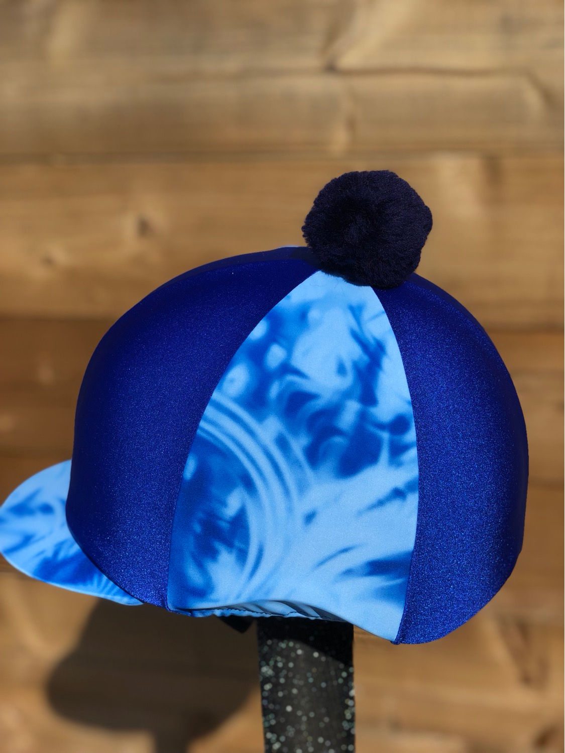 Bolt blue peak royal  base wool top Tie-dye omber