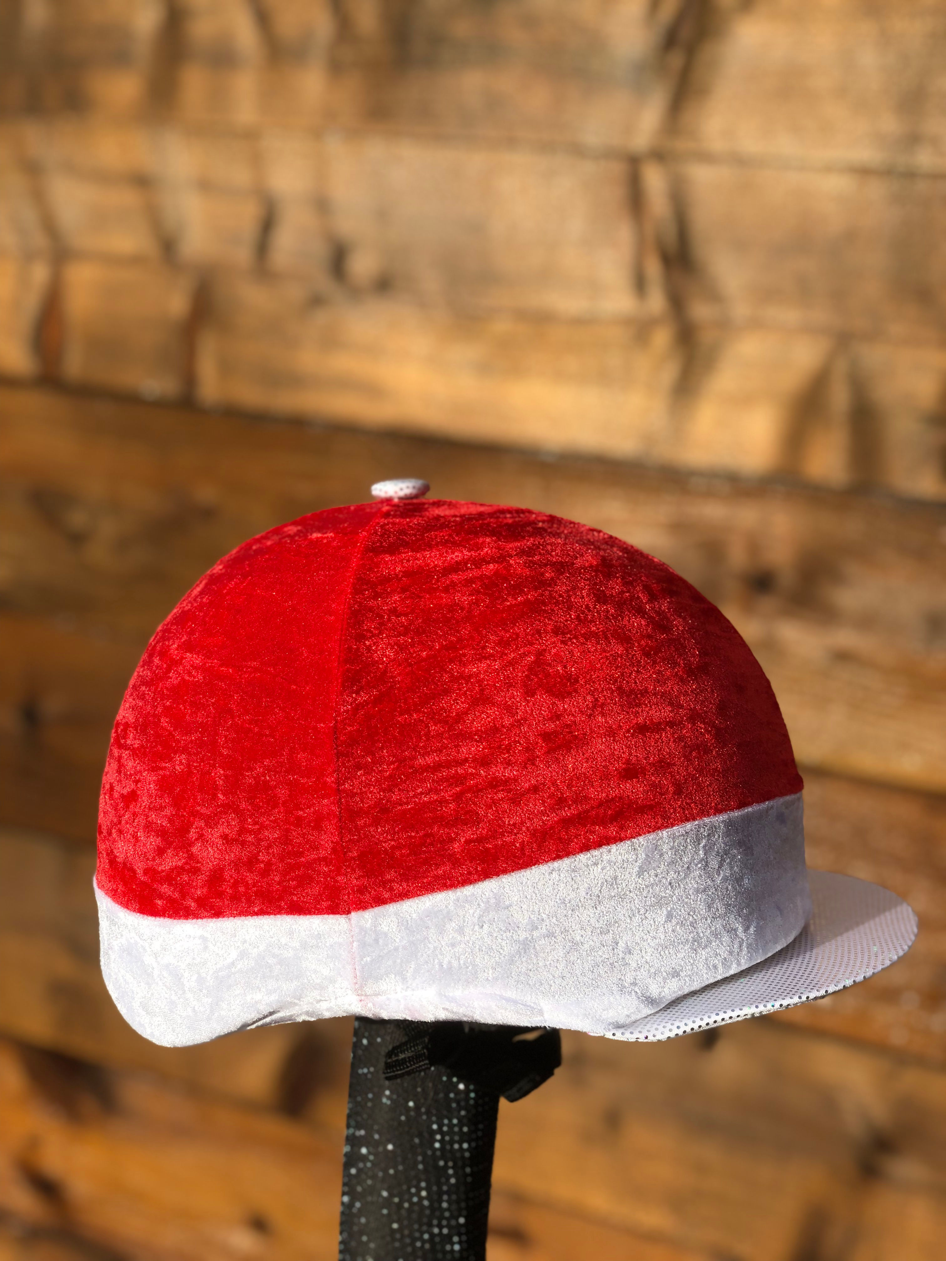 Red velvet Christmas hat 