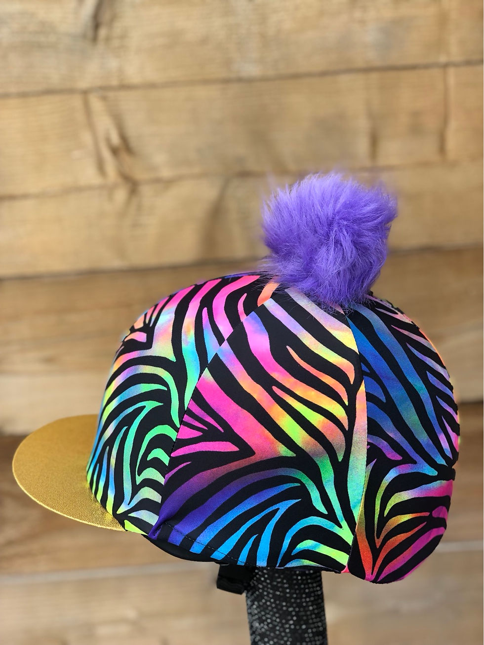 Thumbnail:  Zebra rainbow animal print fluorescent sparkling peak 