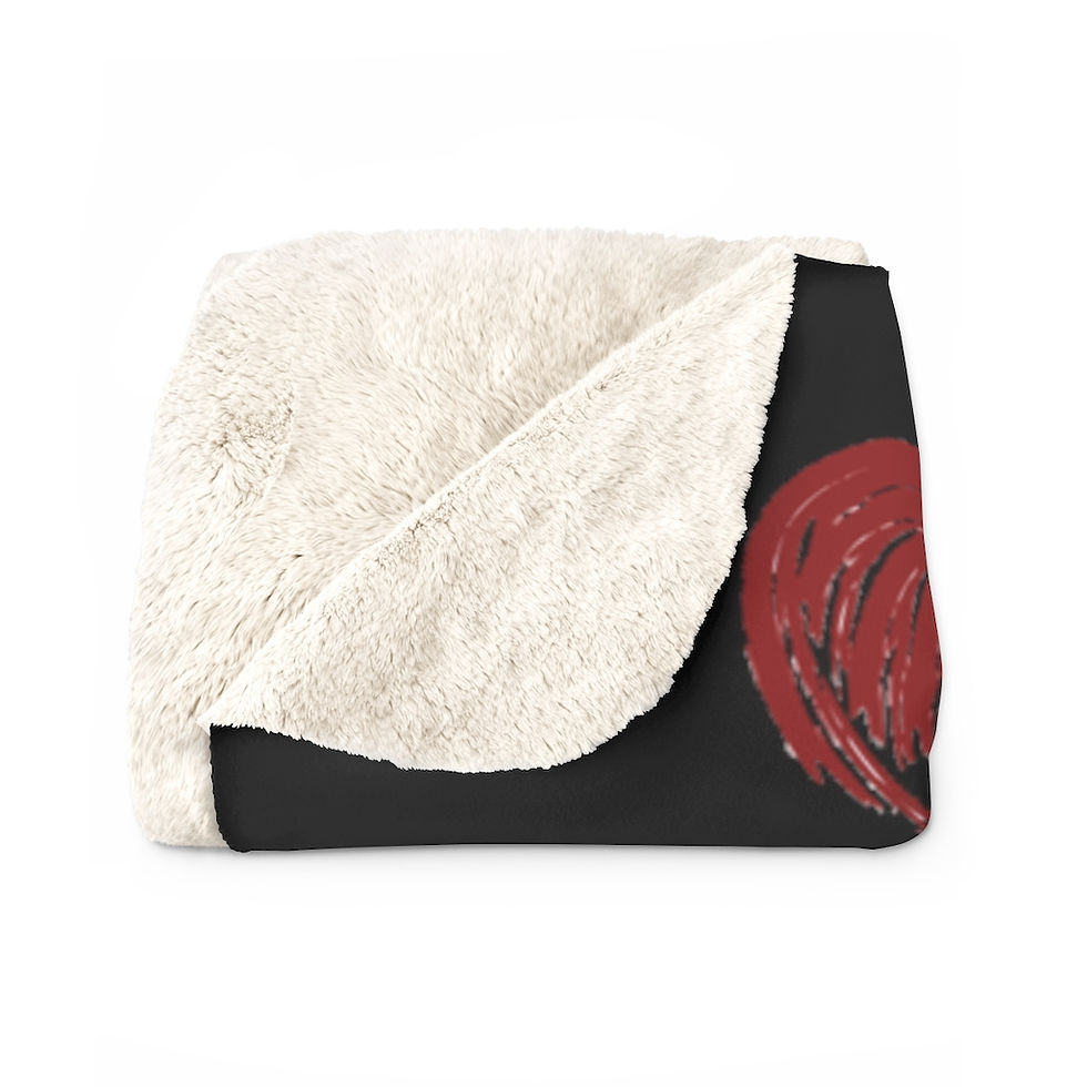 Thumbnail: "Hearts" Sherpa Fleece Blanket