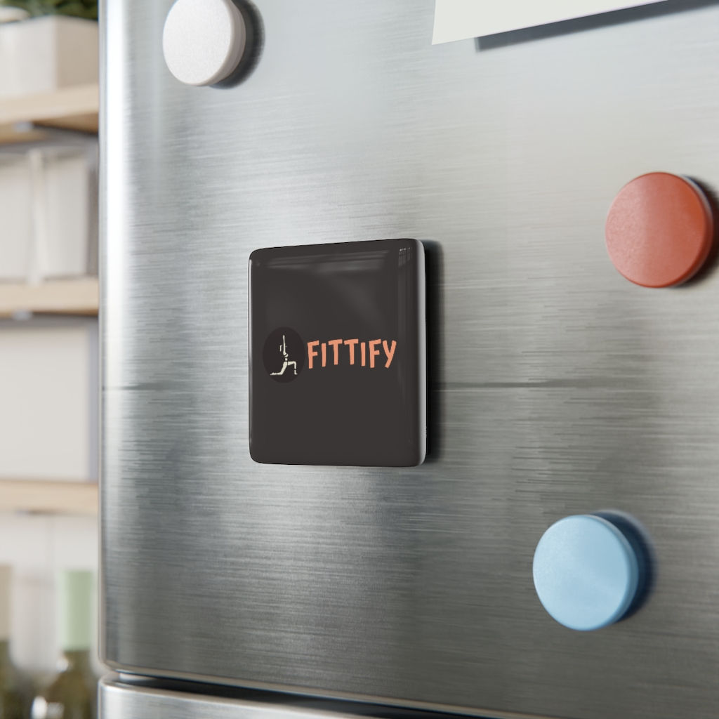 Fittify Porcelain Magnet, Square