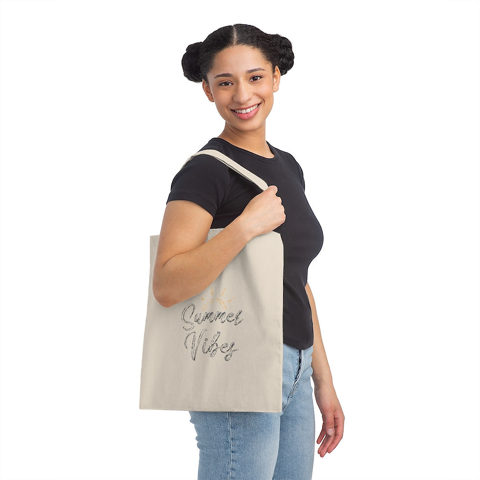 Thumbnail: "Summer Vibes" Canvas Tote Bag