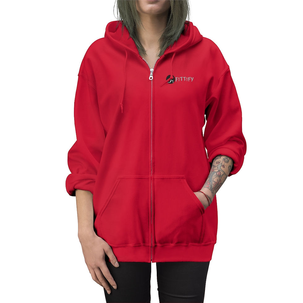 Thumbnail: Fittify Unisex Zip Up Hoodie
