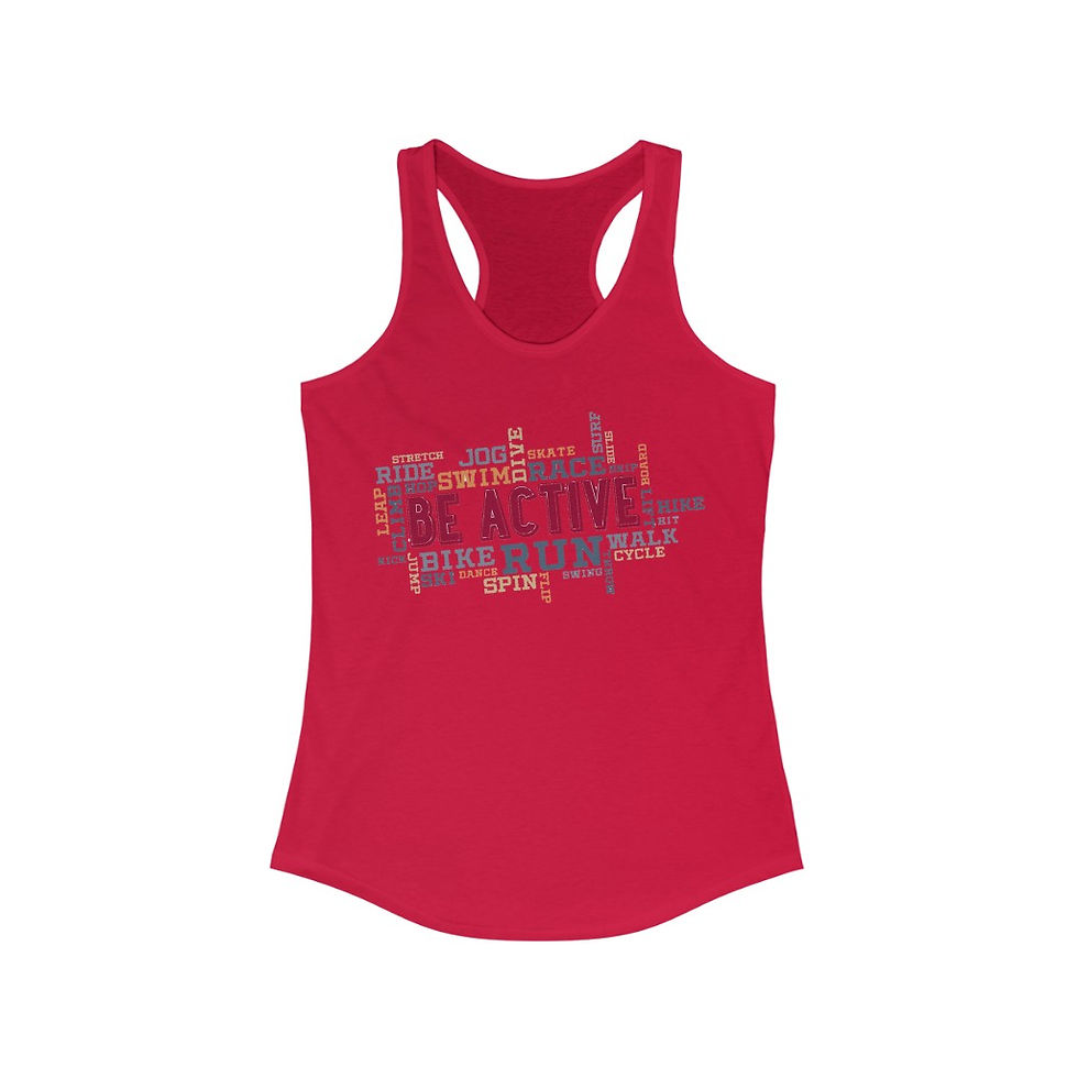 Thumbnail: "Be Active" Fittify Women's Ideal Racerback Tank