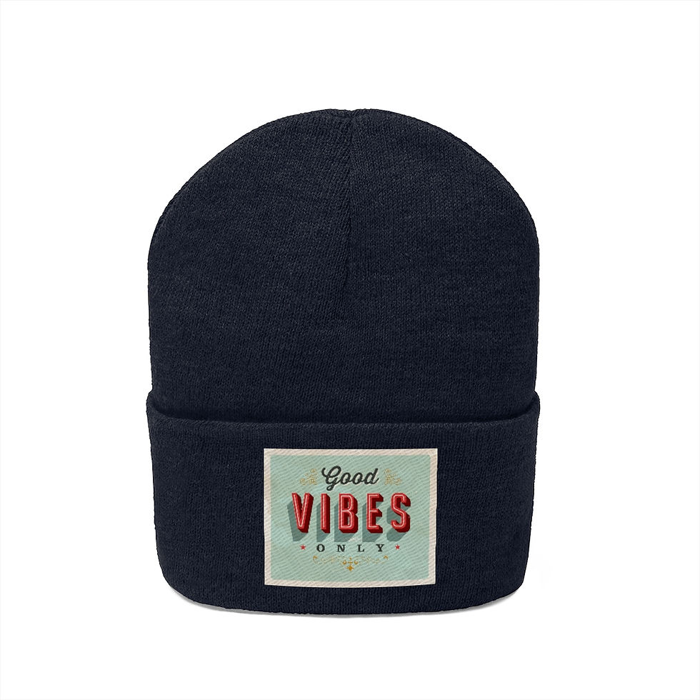 Thumbnail: "Good Vibes Only" Knit Beanie