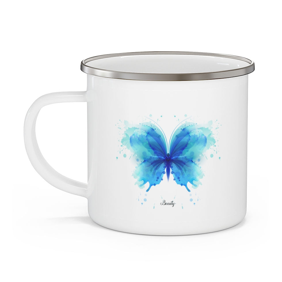 Thumbnail: "Butterfly" Enamel Mug