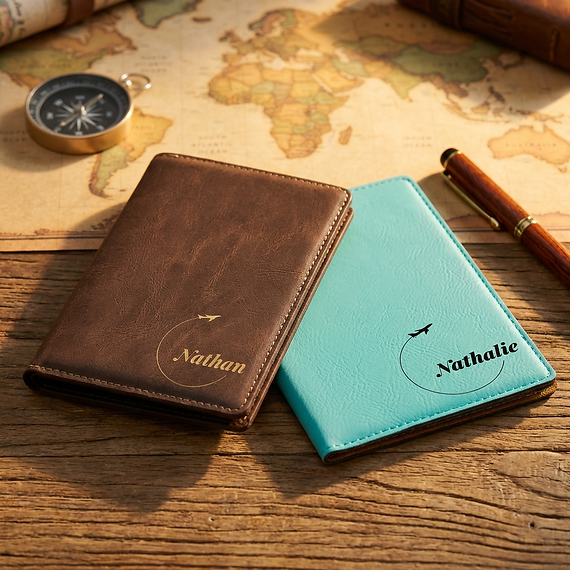 personalized passport cover set of two for couples