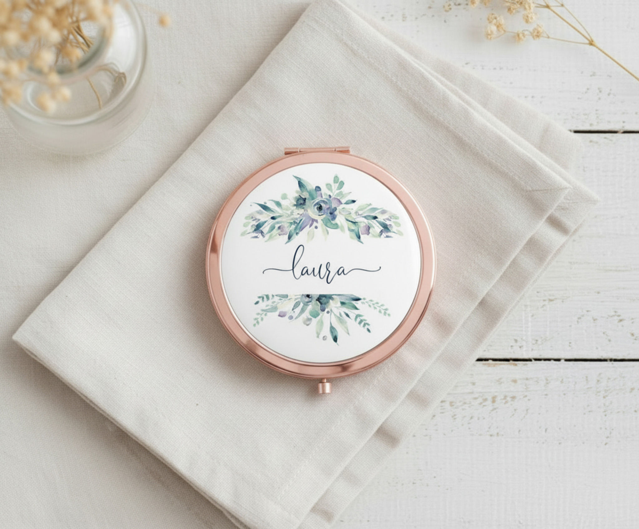 Miroirs de poche personnalisés | Miroirs compacts personnalisables