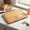 Miniature : Heavy duty custom bamboo cutting board featuring a built-in juice groove and name engraving.