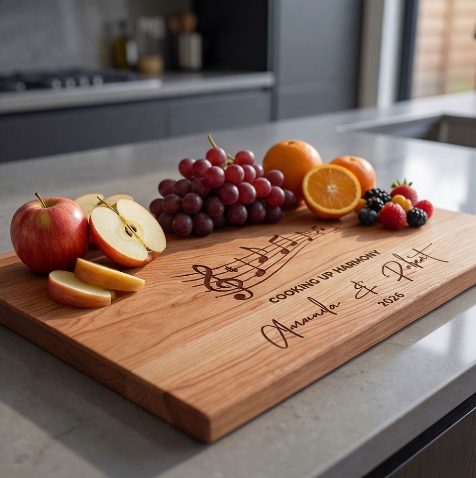 Thumbnail: Personalized Music Cutting Board | Gift for Musicians