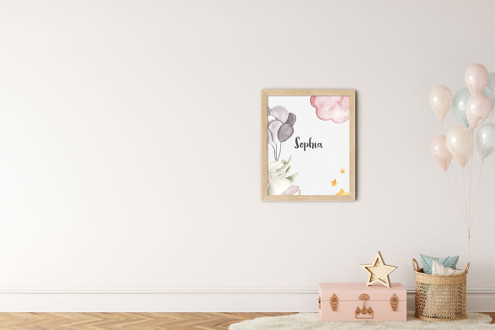 Thumbnail: Personalized Kids Wall Art Design 14