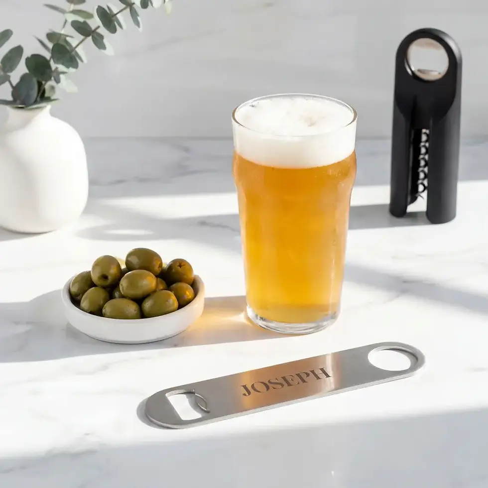 Thumbnail: Engraved Groomsman Bottle Opener - Stainless Steel Beer Opener