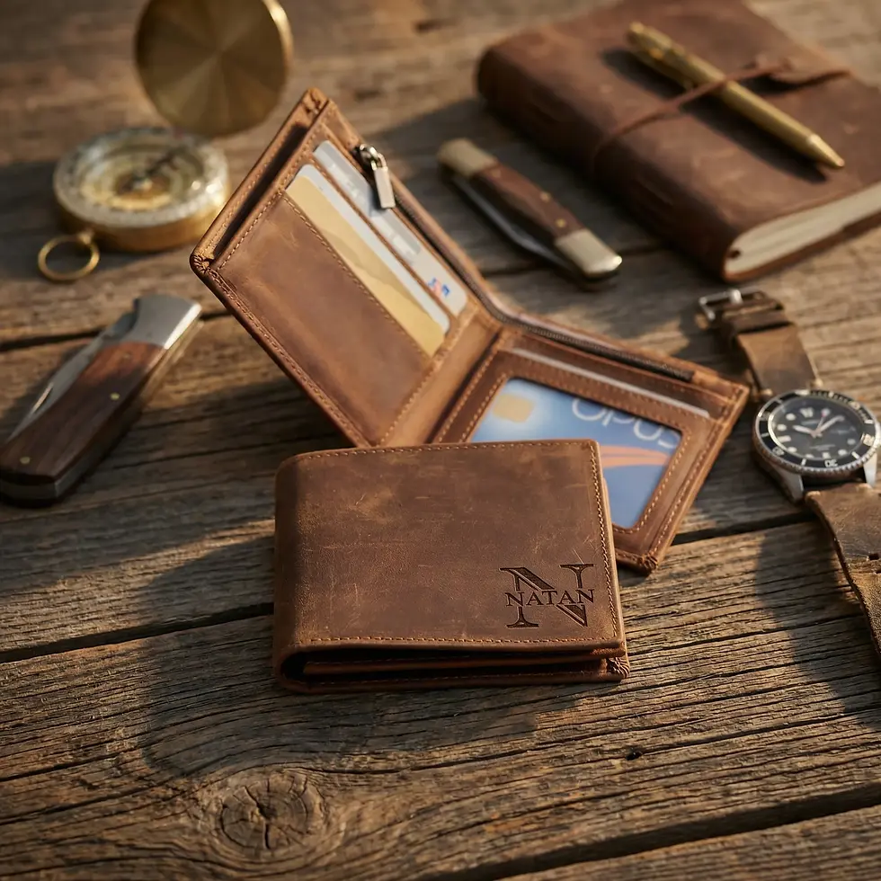 Thumbnail: Personalized Genuine Leather Wallet – The Ultimate Father’s Day Gift