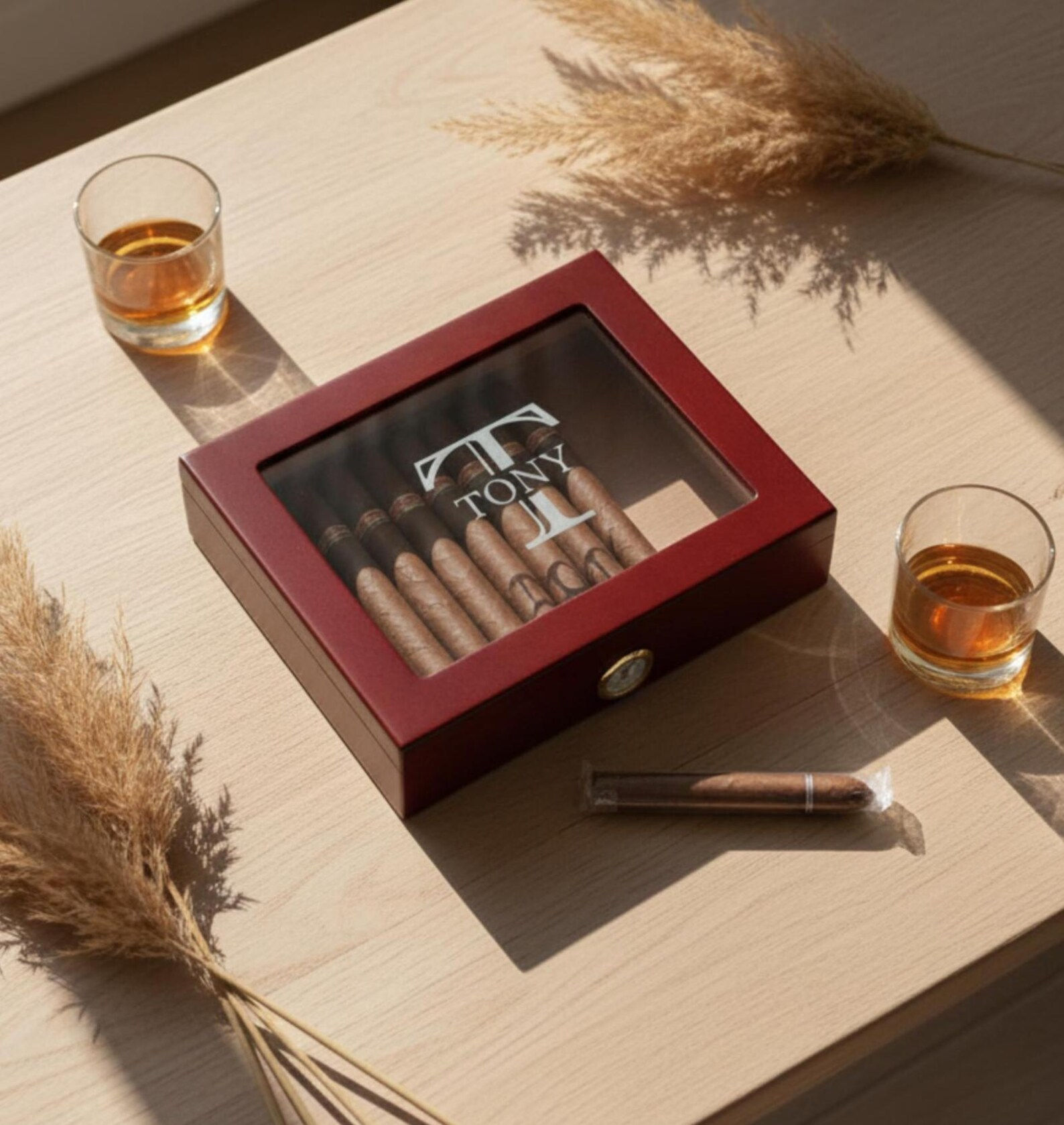 Humidors à cigares gravés au laser - Gardez vos cigares frais avec style